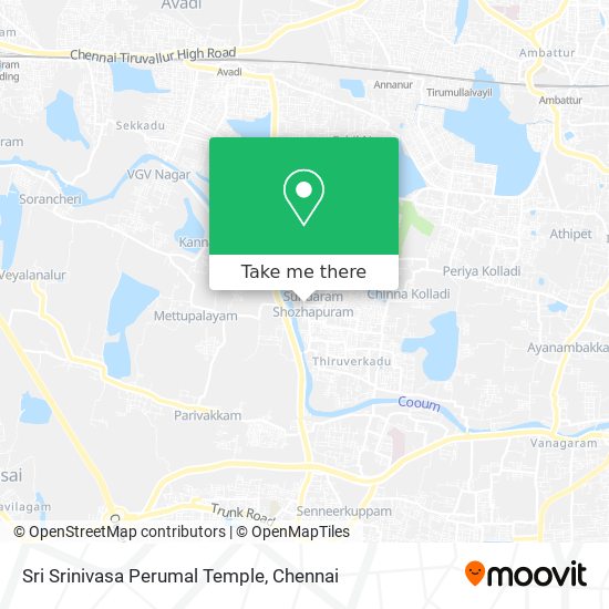 Sri Srinivasa Perumal Temple map