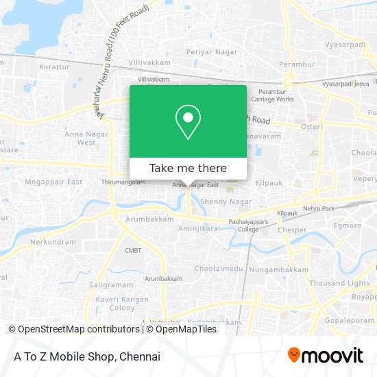 A To Z Mobile Shop map