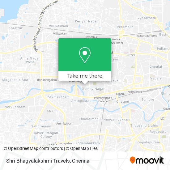 Shri Bhagyalakshmi Travels map