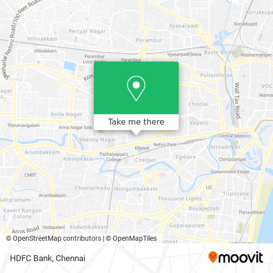 HDFC Bank map