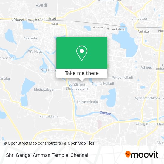 Shri Gangai Amman Temple map
