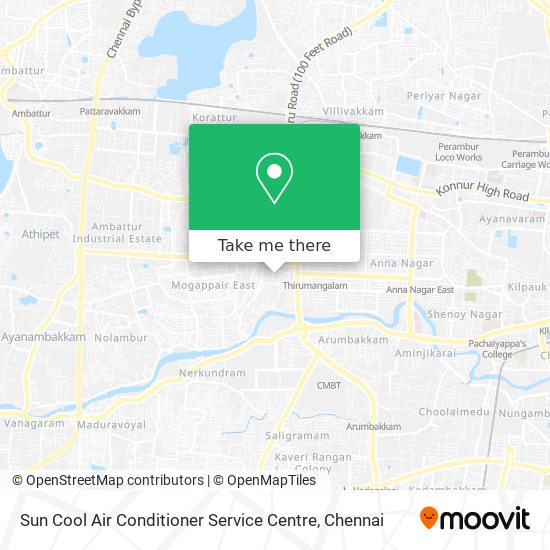 Sun Cool Air Conditioner Service Centre map