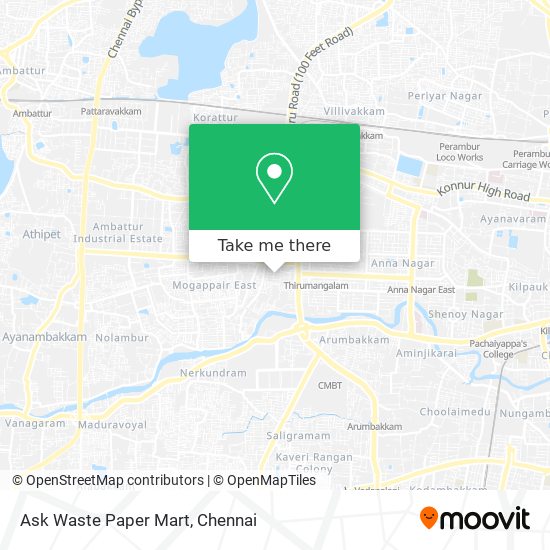 Ask Waste Paper Mart map