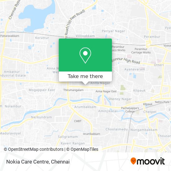 Nokia Care Centre map