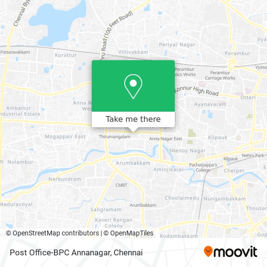 Post Office-BPC Annanagar map