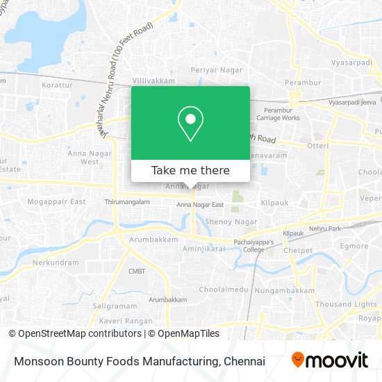 Monsoon Bounty Foods Manufacturing map