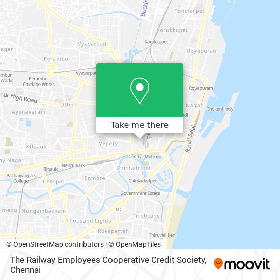 The Railway Employees Cooperative Credit Society map
