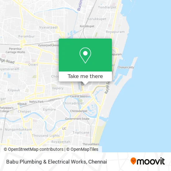 Babu Plumbing & Electrical Works map