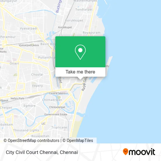 City Civil Court Chennai map