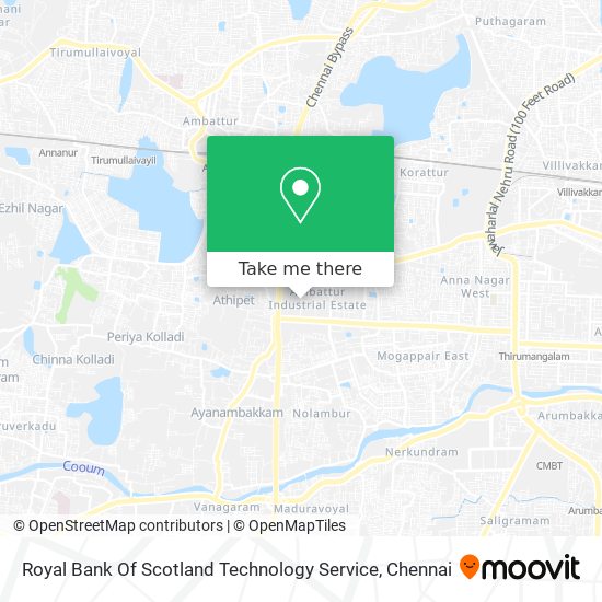Royal Bank Of Scotland Technology Service map