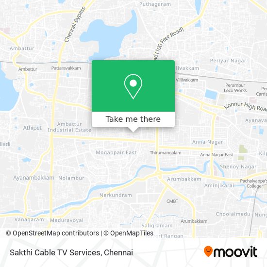 Sakthi Cable TV Services map