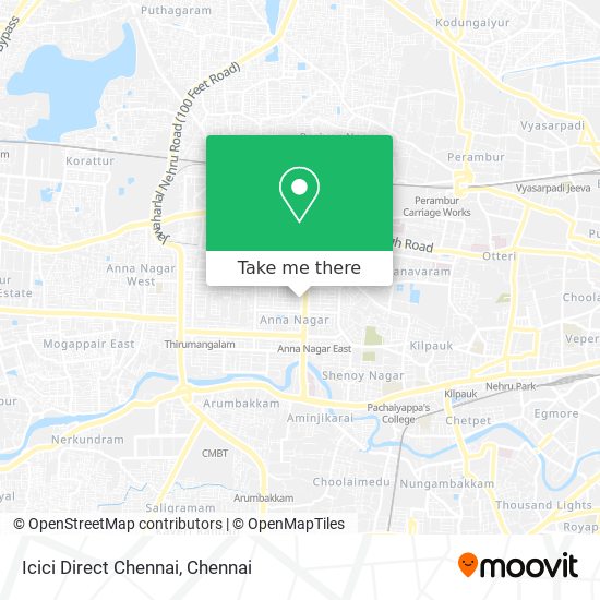 Icici Direct Chennai map