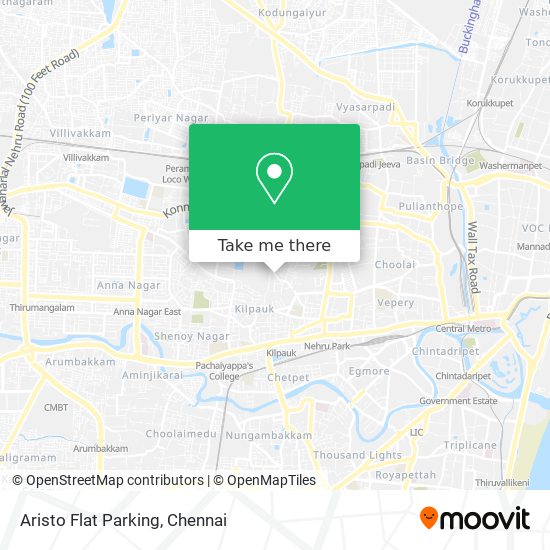 Aristo Flat Parking map