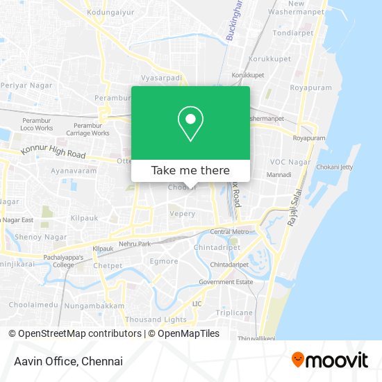 Aavin Office map