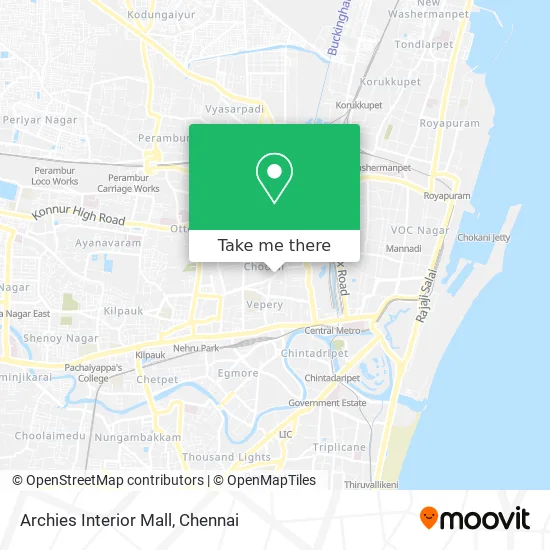 Archies Interior Mall map