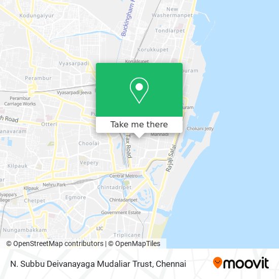 N. Subbu Deivanayaga Mudaliar Trust map