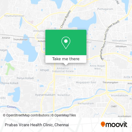 Prabas Vcare Health Clinic map