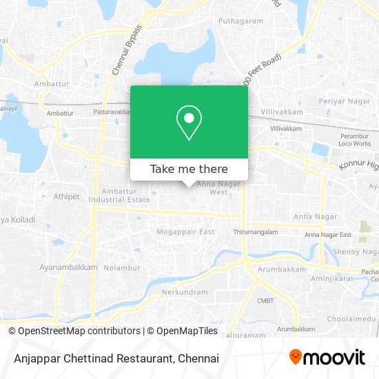 Anjappar Chettinad Restaurant map