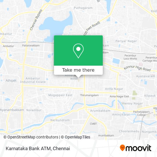 Karnataka Bank ATM map