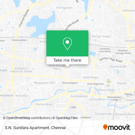 S.N. Sundara Apartment map