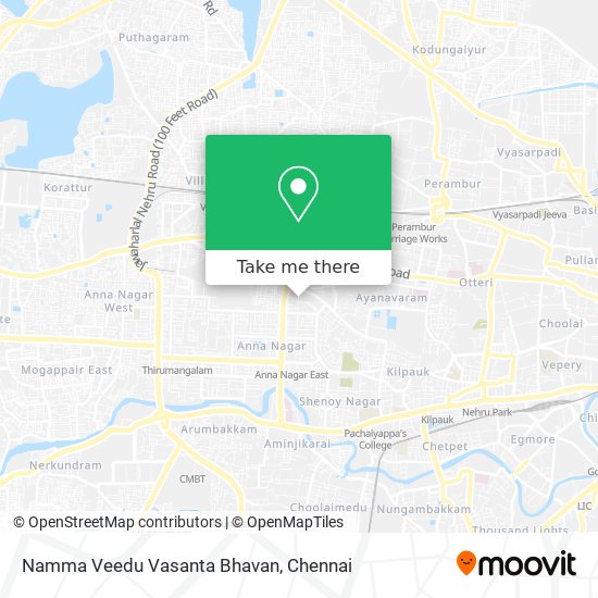 Namma Veedu Vasanta Bhavan map