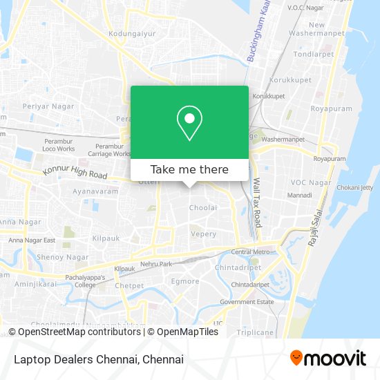 Laptop Dealers Chennai map