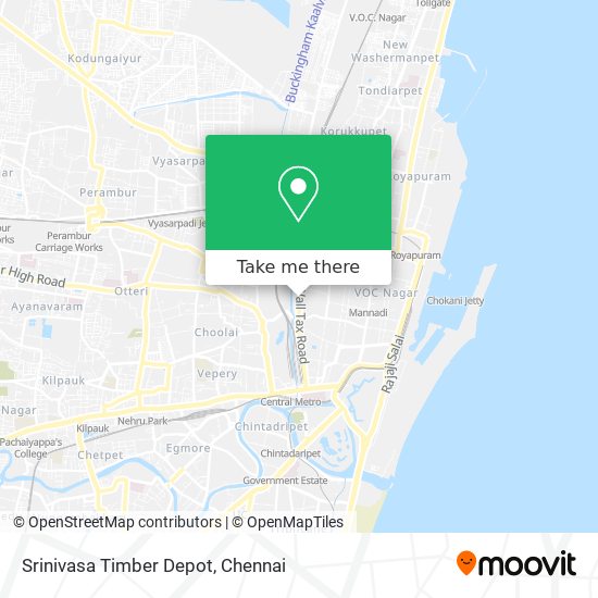 Srinivasa Timber Depot map