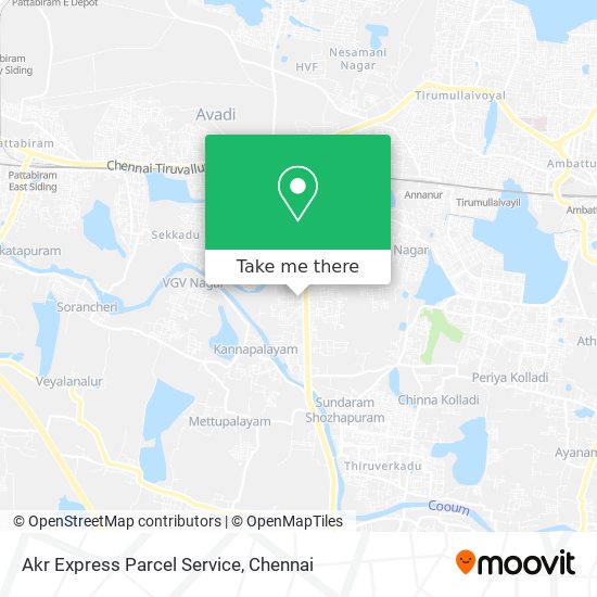 Akr Express Parcel Service map