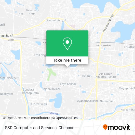 SSD Computer and Services map