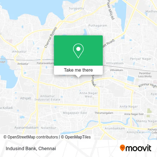 Indusind Bank map