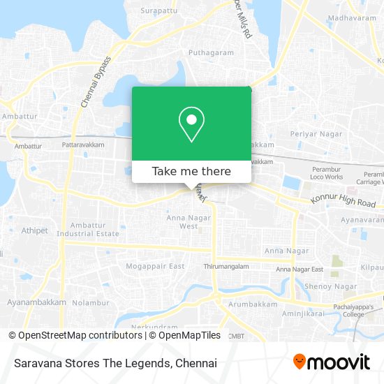 Saravana Stores The Legends map