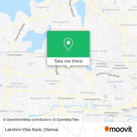 Lakshmi Vilas Bank map