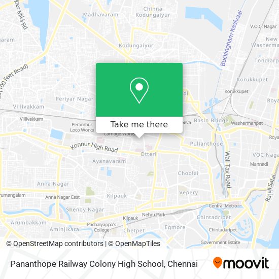 Pananthope Railway Colony High School map