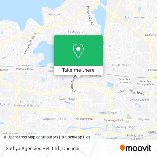 Sathya Agencies Pvt. Ltd. map