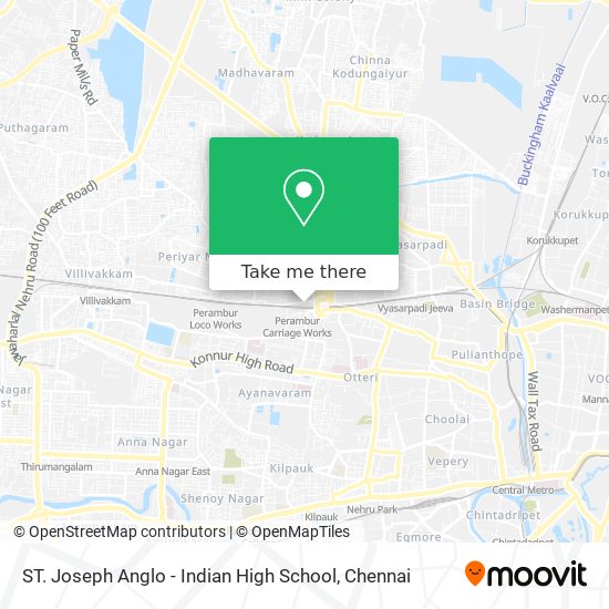 ST. Joseph Anglo - Indian High School map