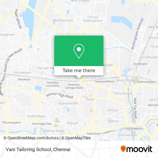 Vani Tailoring School map