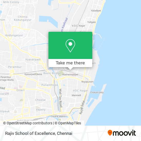 Rajiv School of Excellence map