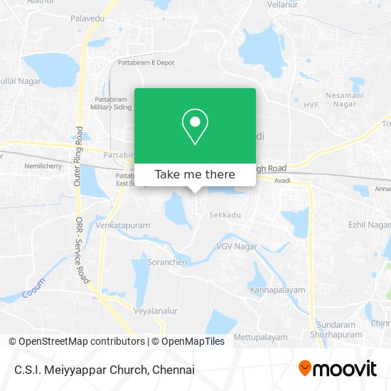 C.S.I. Meiyyappar Church map