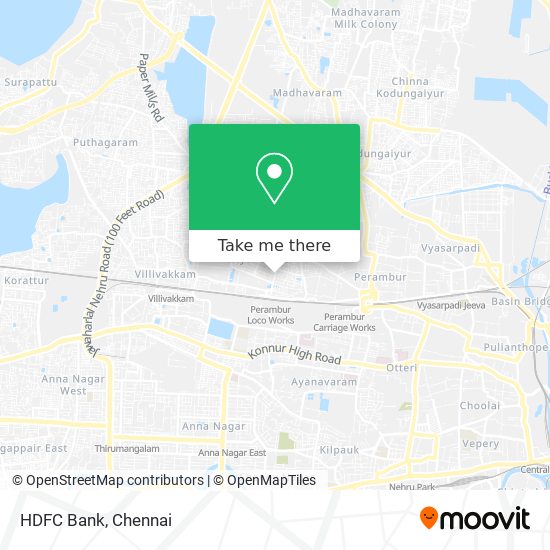 HDFC Bank map