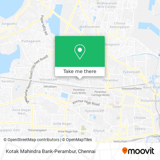 Kotak Mahindra Bank-Perambur map
