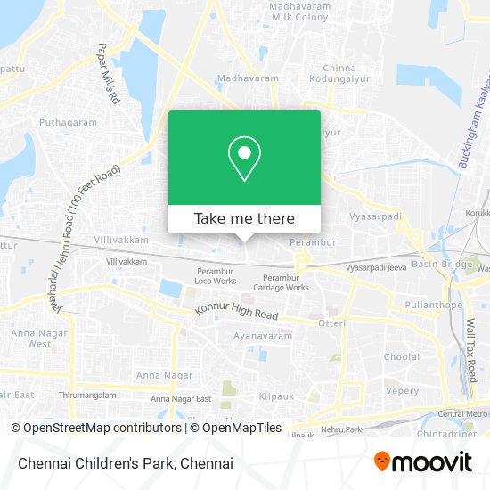 Chennai Children's Park map