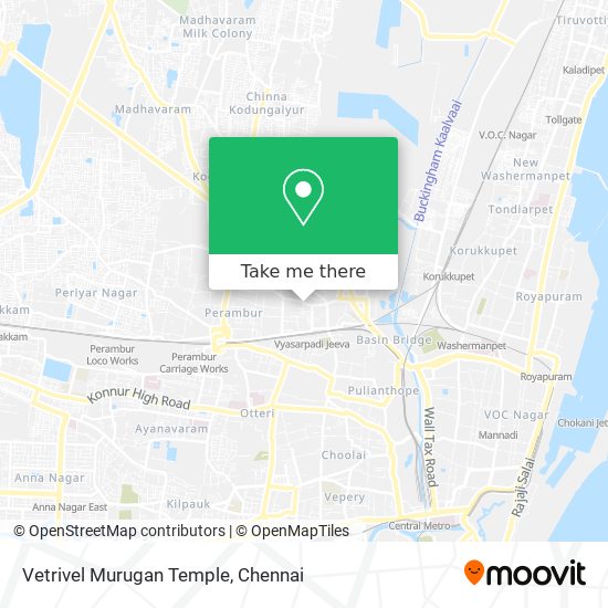 Vetrivel Murugan Temple map