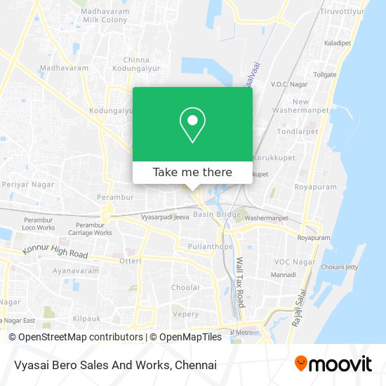 Vyasai Bero Sales And Works map