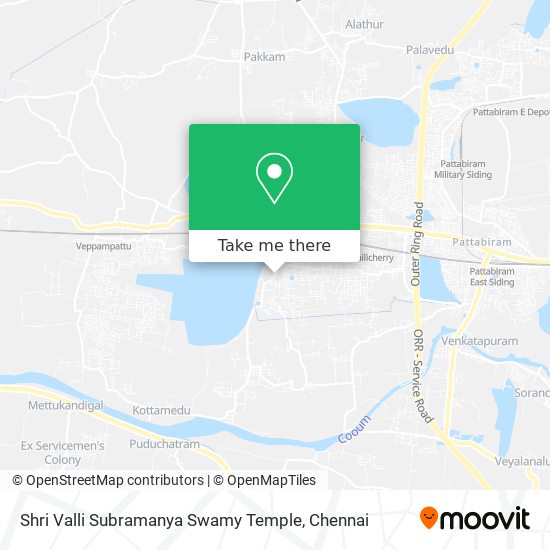Shri Valli Subramanya Swamy Temple map