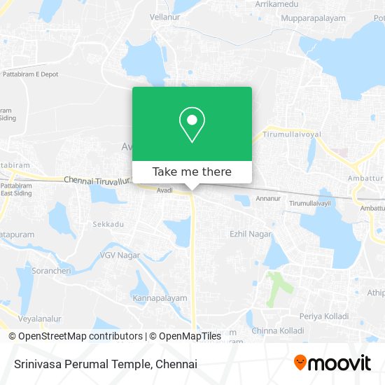 Srinivasa Perumal Temple map