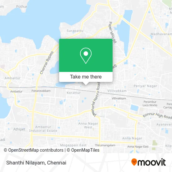Shanthi Nilayam map
