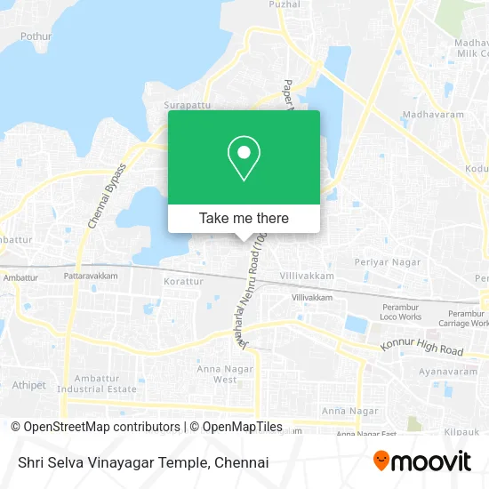 Shri Selva Vinayagar Temple map