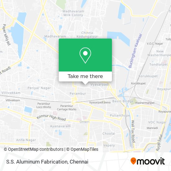 S.S. Aluminum Fabrication map