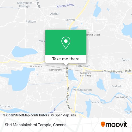 Shri Mahalakshmi Temple map