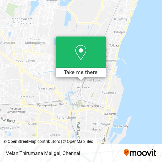 Velan Thirumana Maligai map